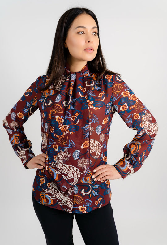 BA TRIEU CONVERTIBLE BLOUSE