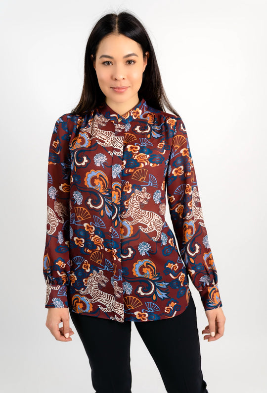BA TRIEU CONVERTIBLE BLOUSE