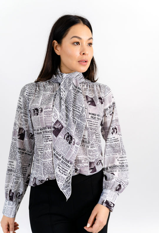 MARVEL BOW BLOUSE