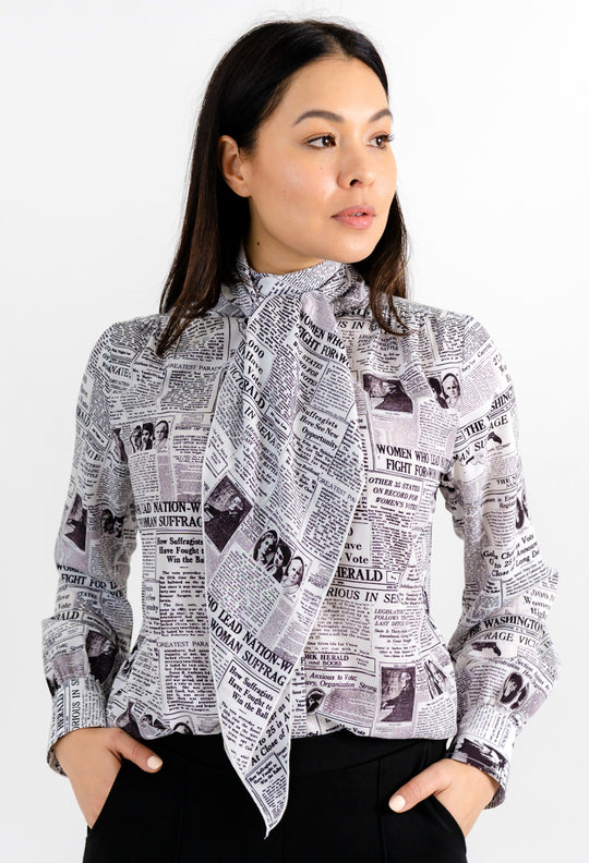 MARVEL BOW BLOUSE
