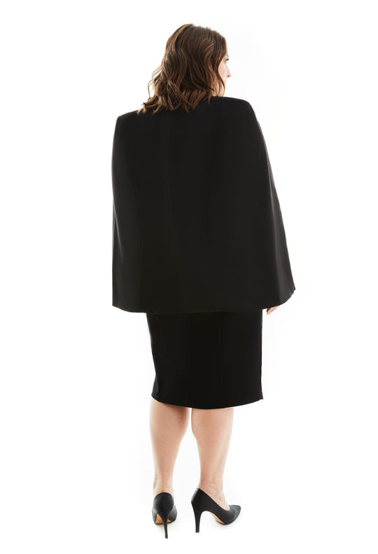 FREYA PLUS SIZE CAPE BLAZER