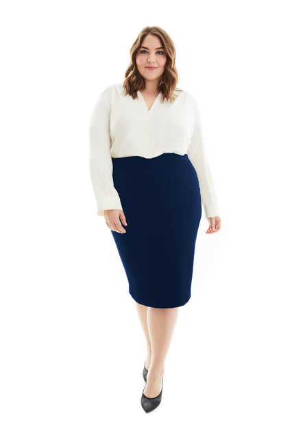 ROSALIND PLUS SIZE PENCIL SKIRT GRAVITAS