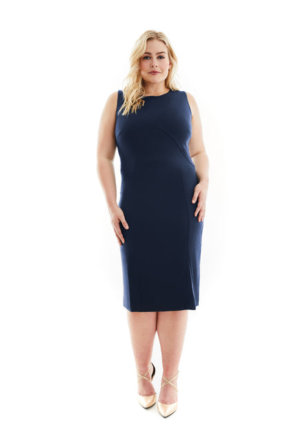 VALENTINA SLEEVELESS PLUS SIZE LBD SHAPEWEAR DRESS GRAVITAS