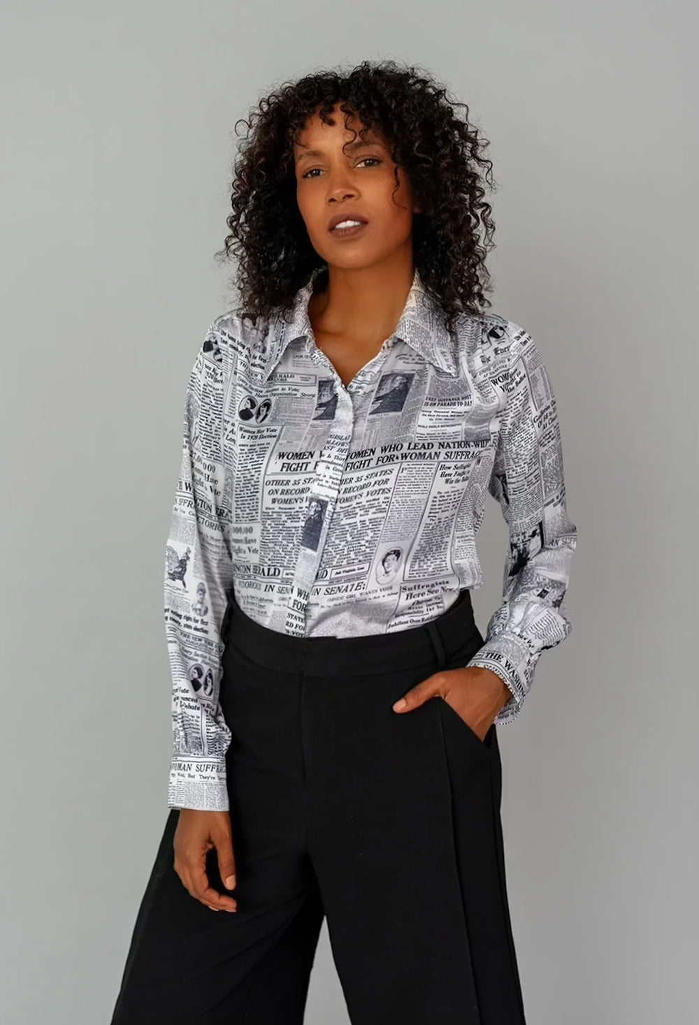 CORAZON BUTTON-DOWN BLOUSE