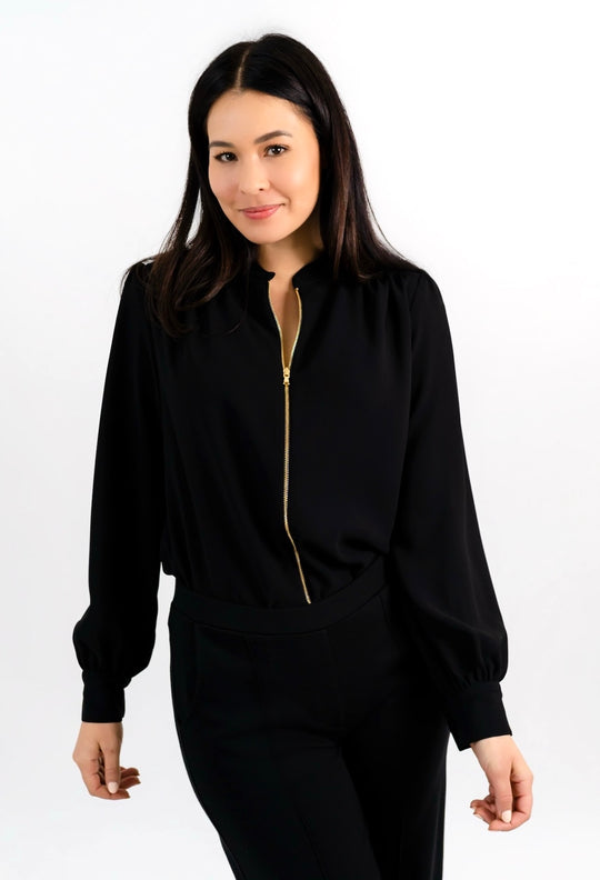 SOJOURNER ZIP BLOUSE