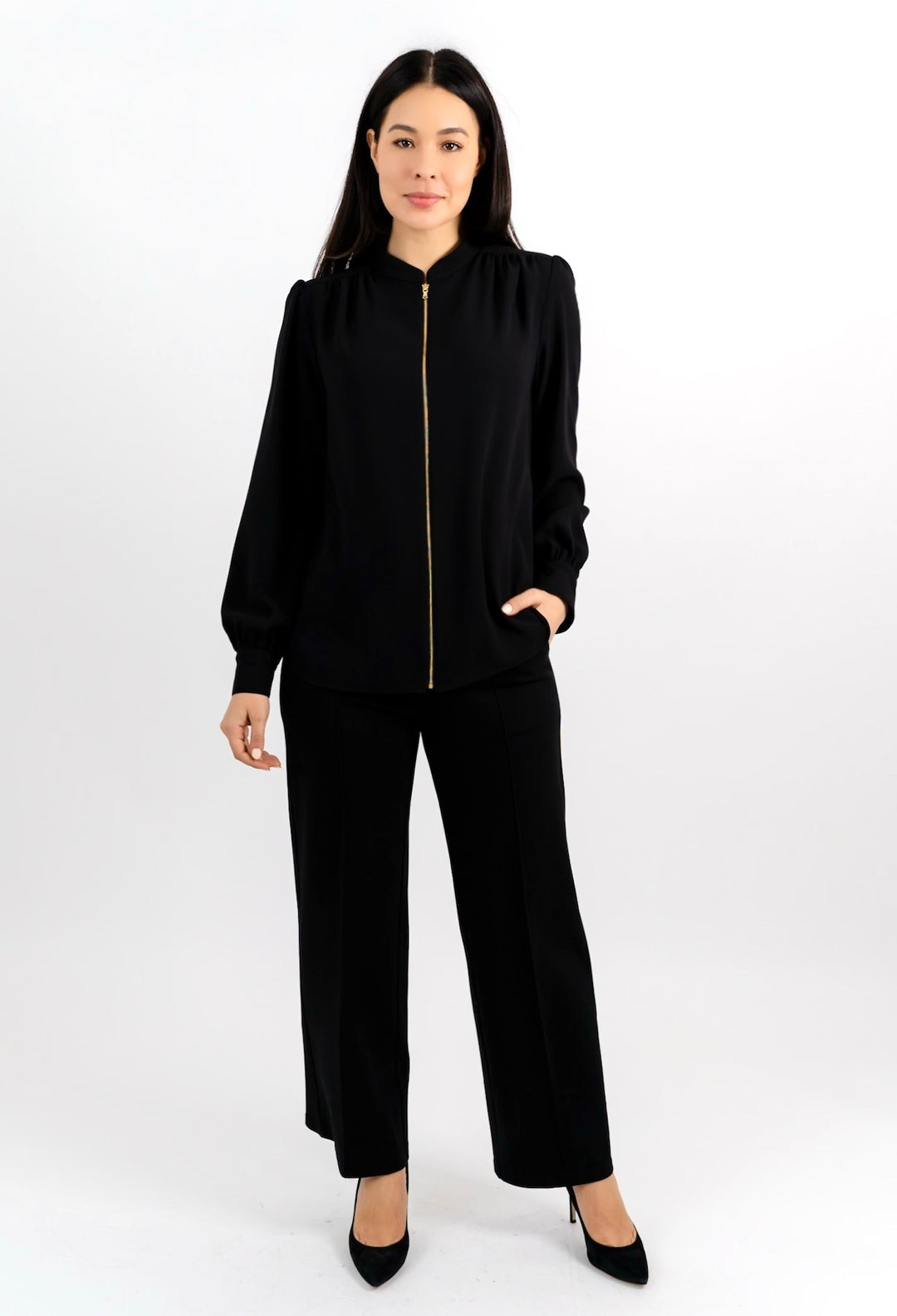 SOJOURNER ZIP BLOUSE