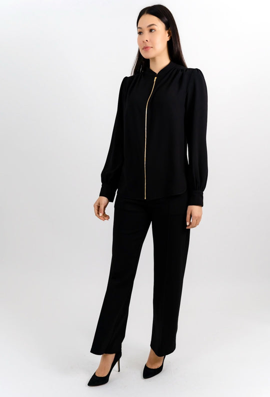 SOJOURNER ZIP BLOUSE