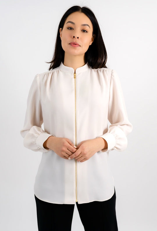 SOJOURNER ZIP BLOUSE