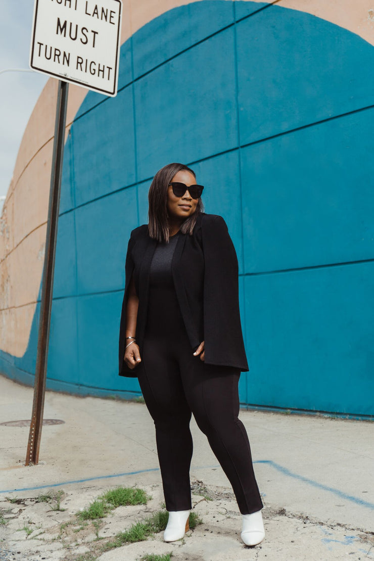 Plus size online black treggings