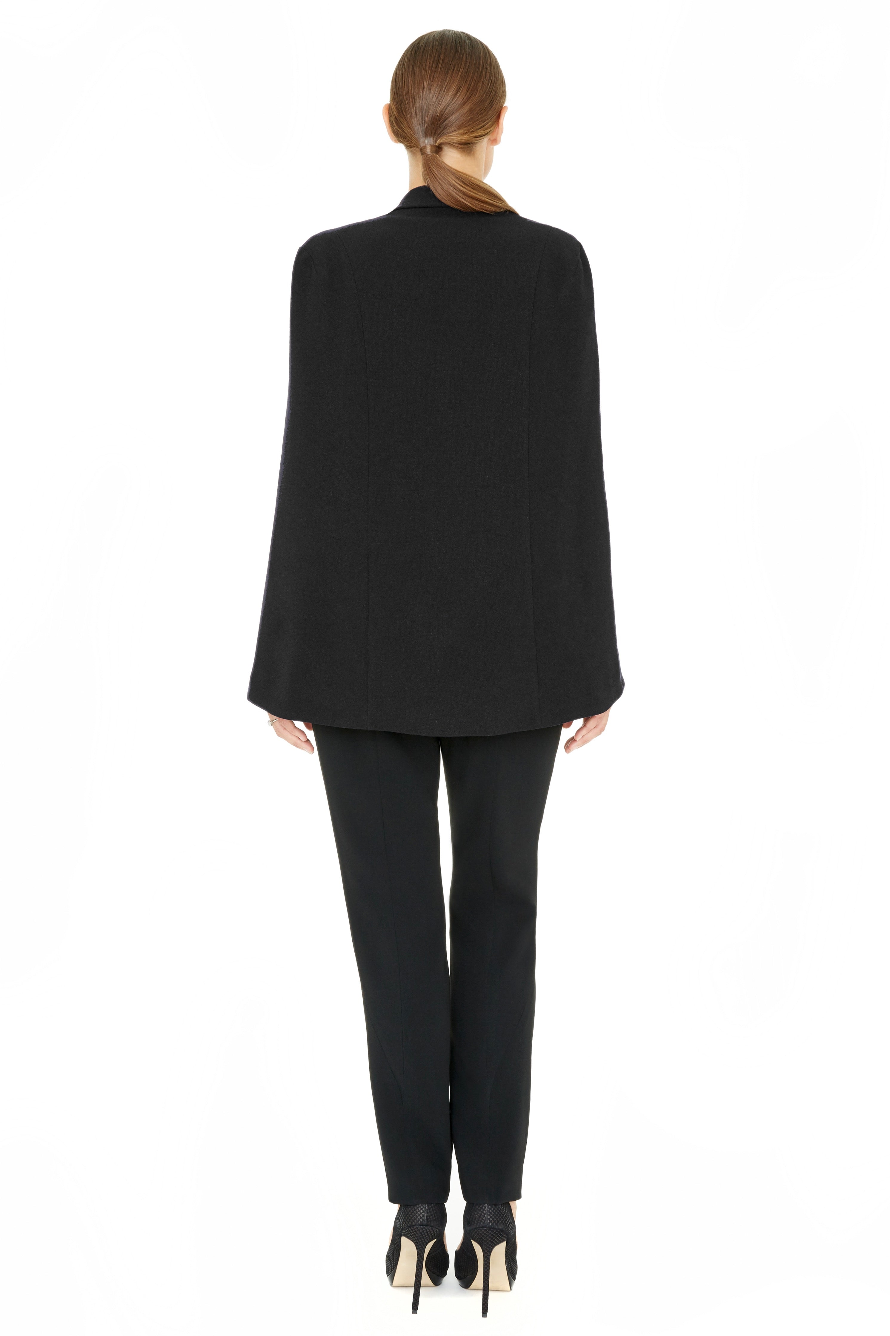 JOSEPHINE CONFIDENCE PLUS SIZE CAPE BLAZER – GRAVITAS